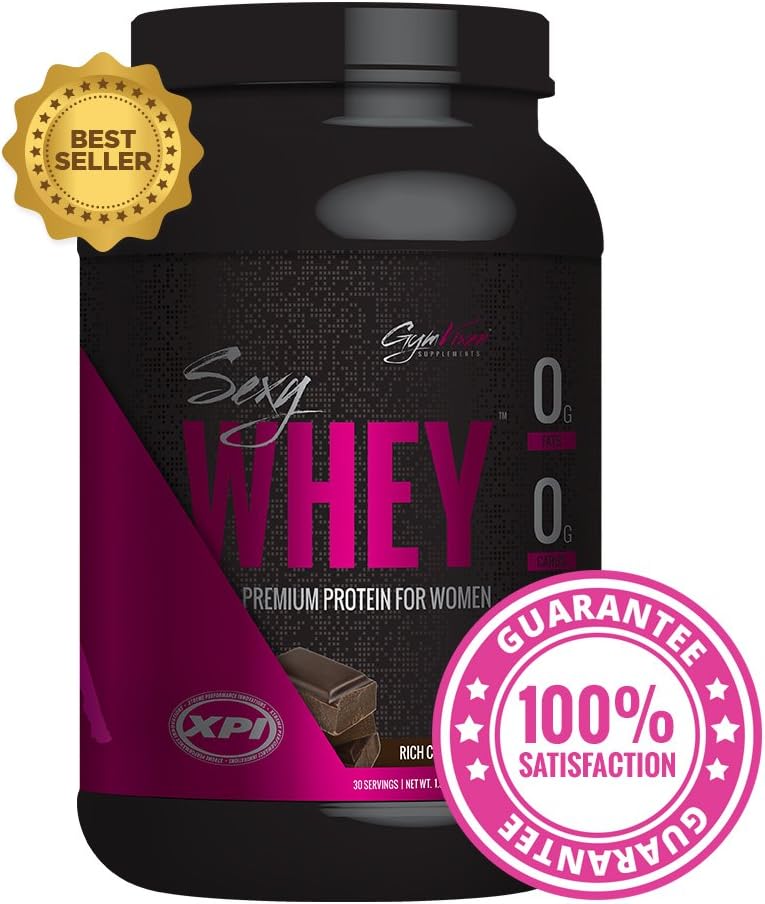 Gym Vixen Whey Protein Isolate (Rich Chocolate) 30 Serv - Best Protein Powder for Women - Great Tasting! Low Calorie, Fat Free, Zero Carb, High in Folic Acid, Vitamin D & Calcium