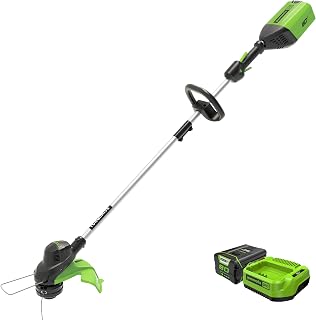 Greenworks 80V 13 in Cordless String Trimmer, 2.0 Ah Battery and Charger