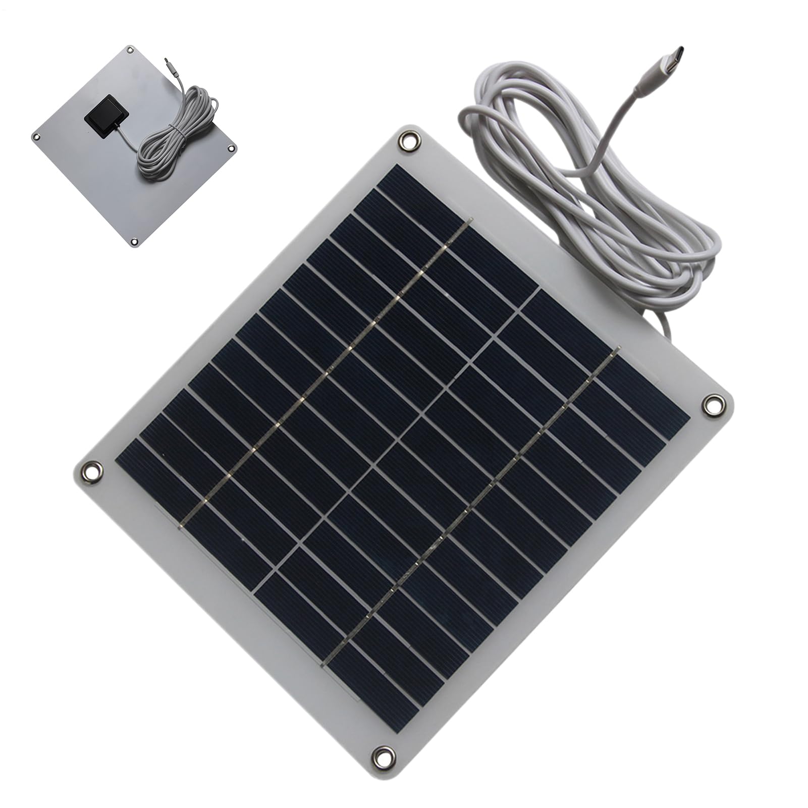 Panneau solaire pour caméra étanche 50W 12V : équipement camping, survie et secours tempête