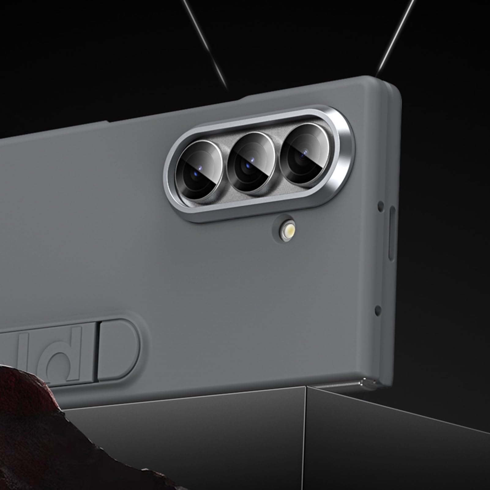 Cover per Samsung Galaxy Z Fold 8 Ultra, Pieghevole Cavalletto | Proteggi Schermo Resistente ai Graffi Fotocamera Guscio Anti Ingiallimento Leggero PC Copertura,Argento,Fold 8 Ultra
