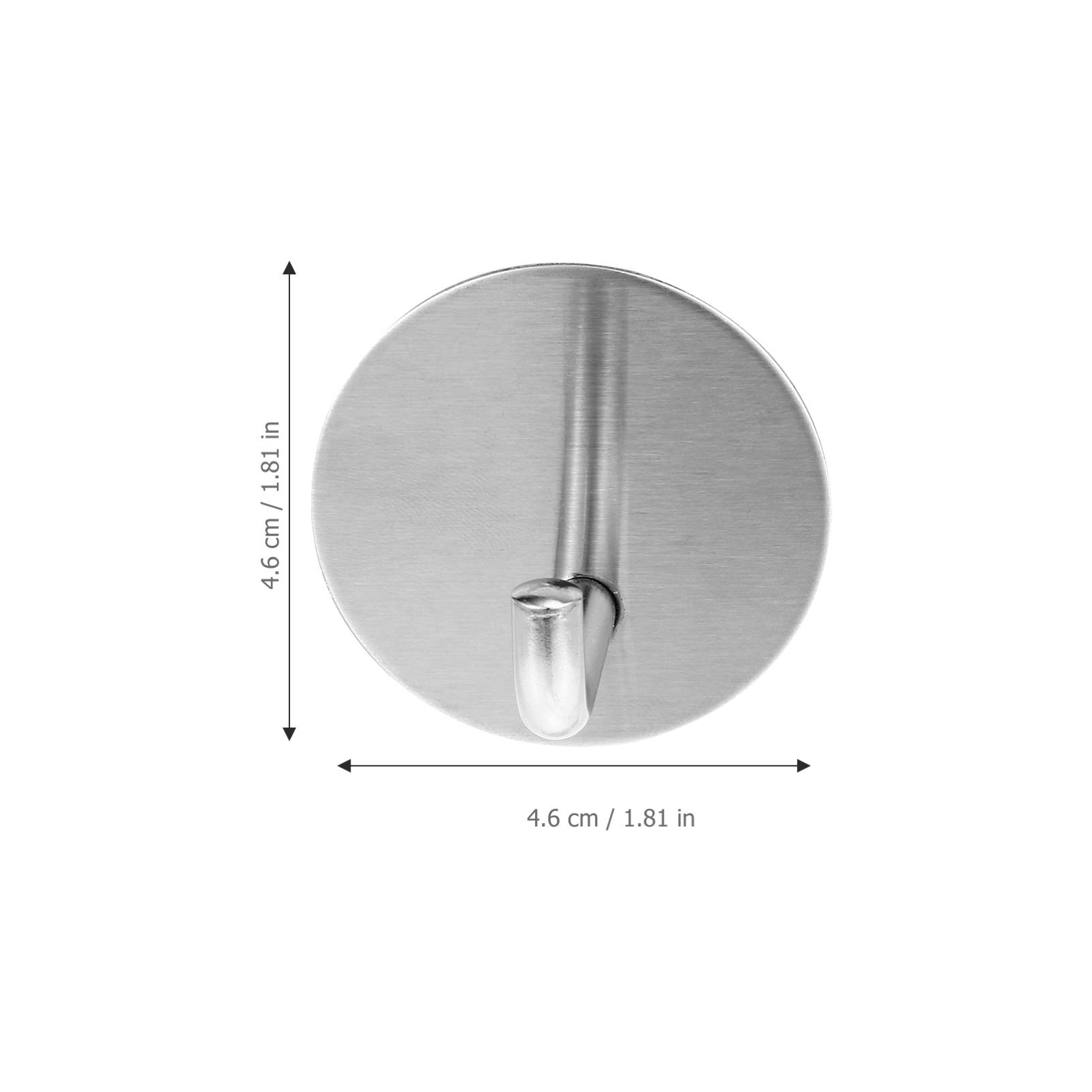 VASDEV 2 Juegos de Ganchos de Pared autoadhesivos de Acero Inoxidable para Entrada, Ganchos para Ropa, Perchas para el hogar, Cocina, baño, Dormitorio, Chaquetas, Sombreros, Batas, Toalla