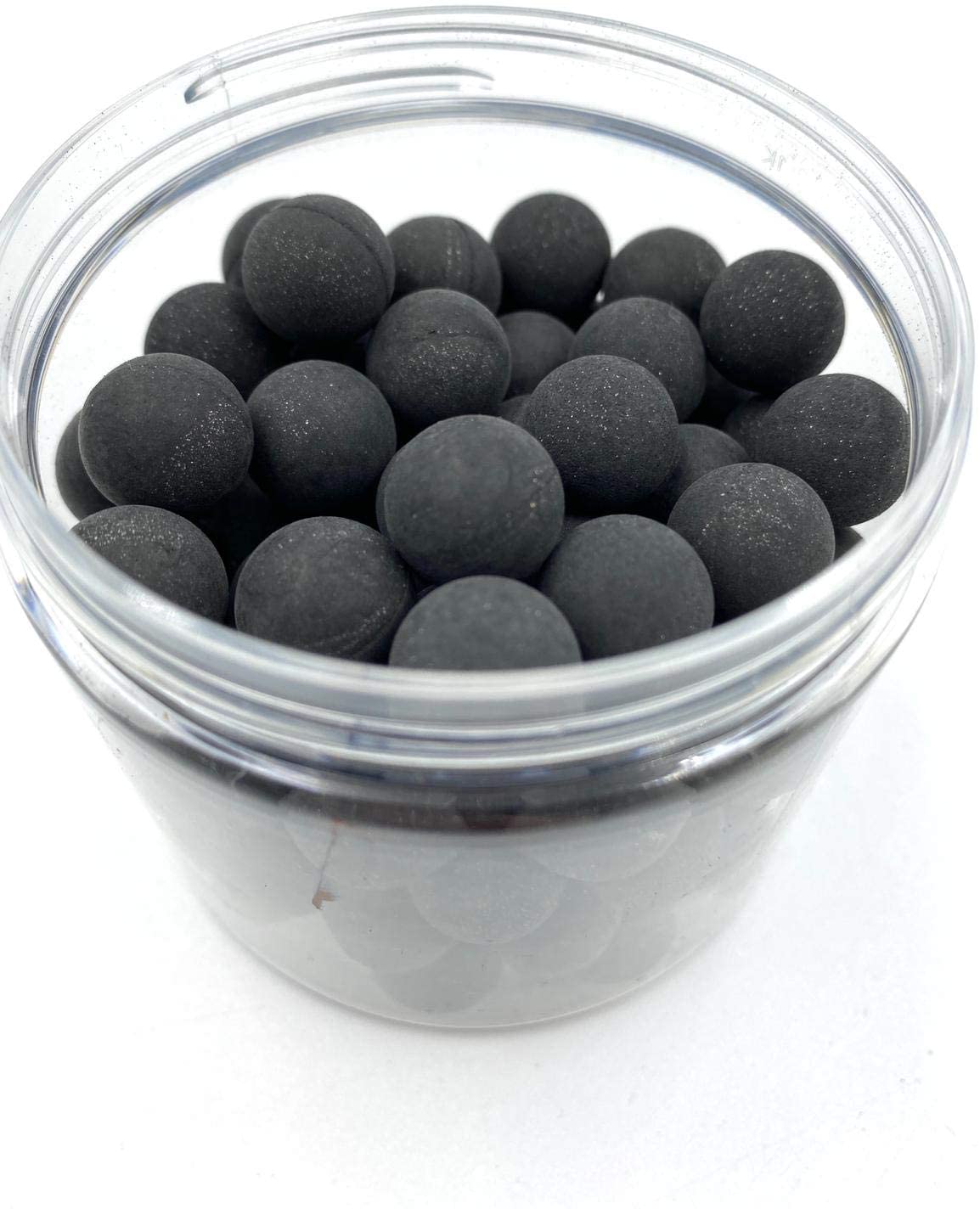 Bolas de Goma-Acero .50 Caliber 100 Piezas 2,7 Gramos Paintballs Reutilizables Reballs Powerballs para Pistolas de Defensa