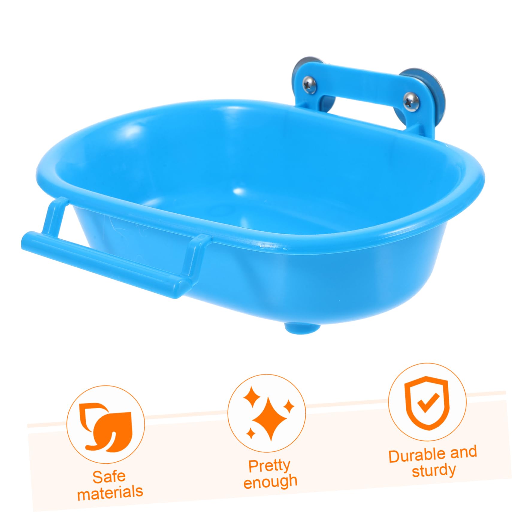 BESPORTBLE 4piezas Bañera De Aves Colgante para Jaula Accesorio Multifuncional De Baño para Periquitos y Aves Pequeñas Higiénica y Segura para Cuidado De Mascotas