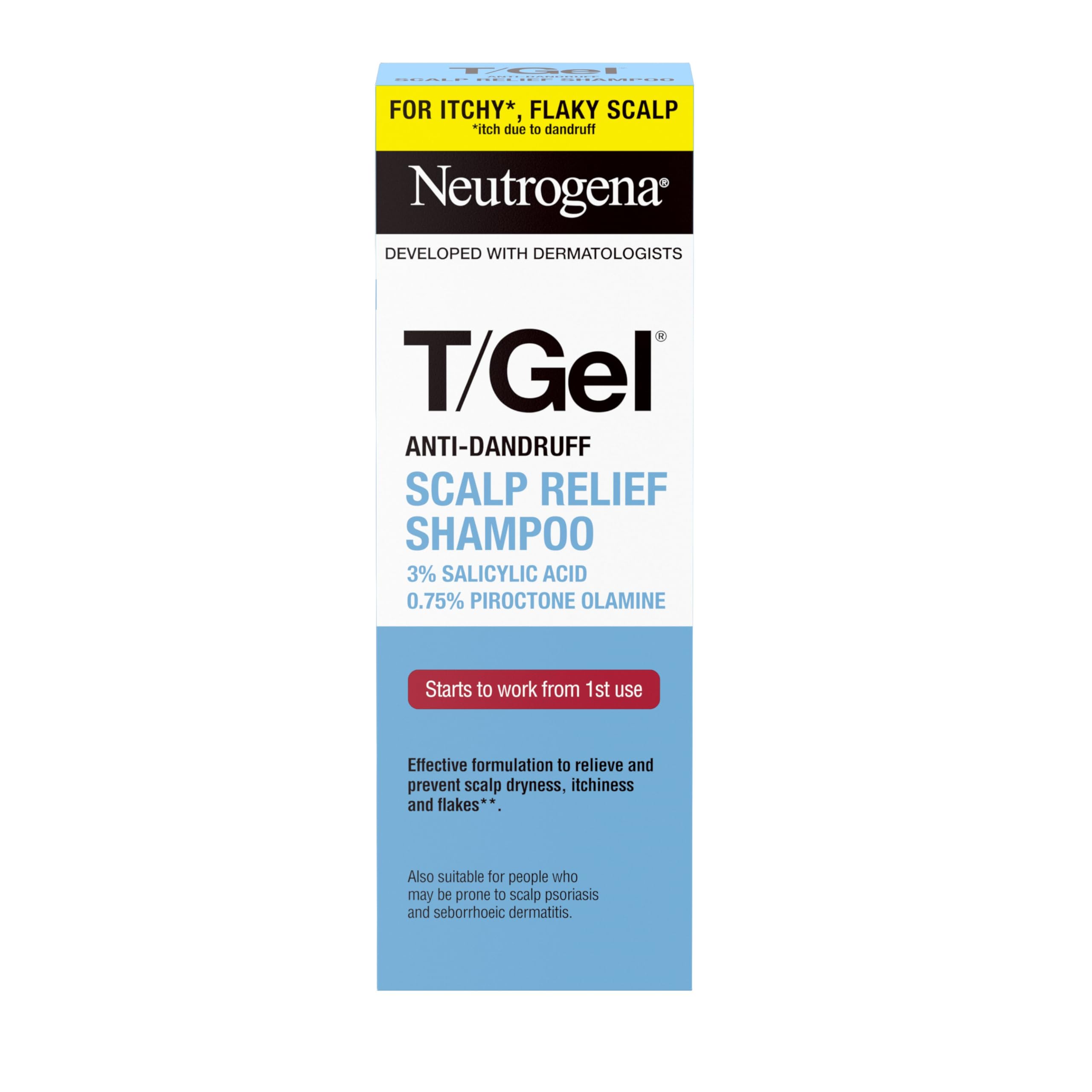Neutrogena T/Gel Scalp Relief Anti-Dandruff Shampoo (150ml) 5.07 fl oz