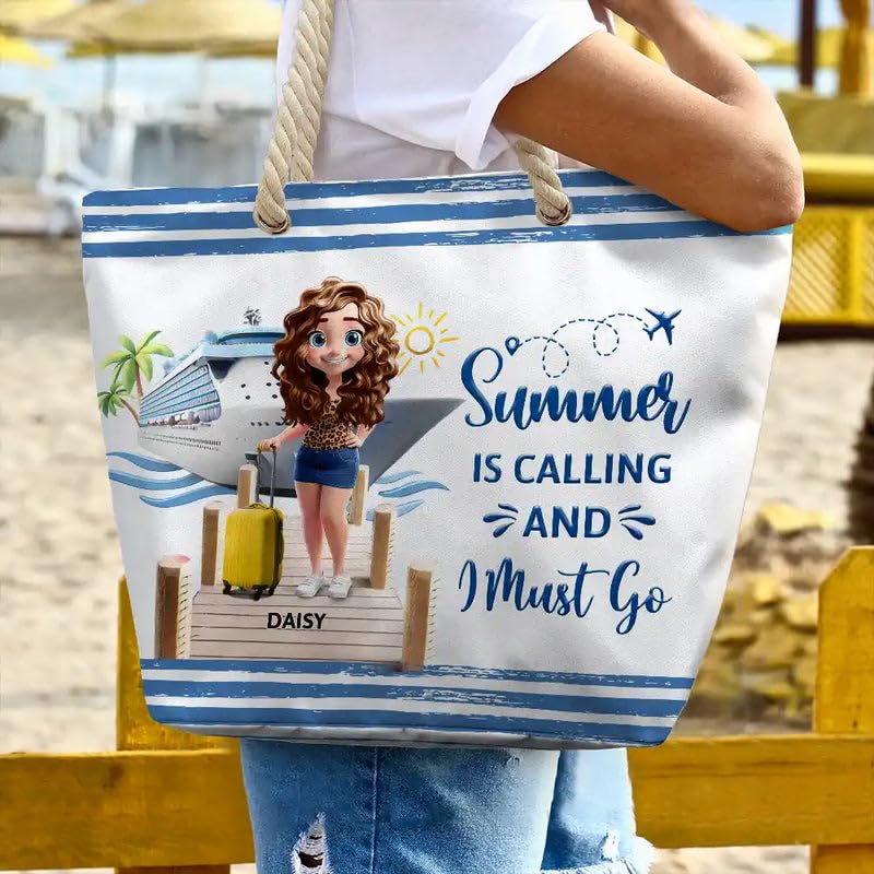 Personalized Beach Bag - Stylish Custom Tote for Summer Travel & Relaxing Beach Moments4