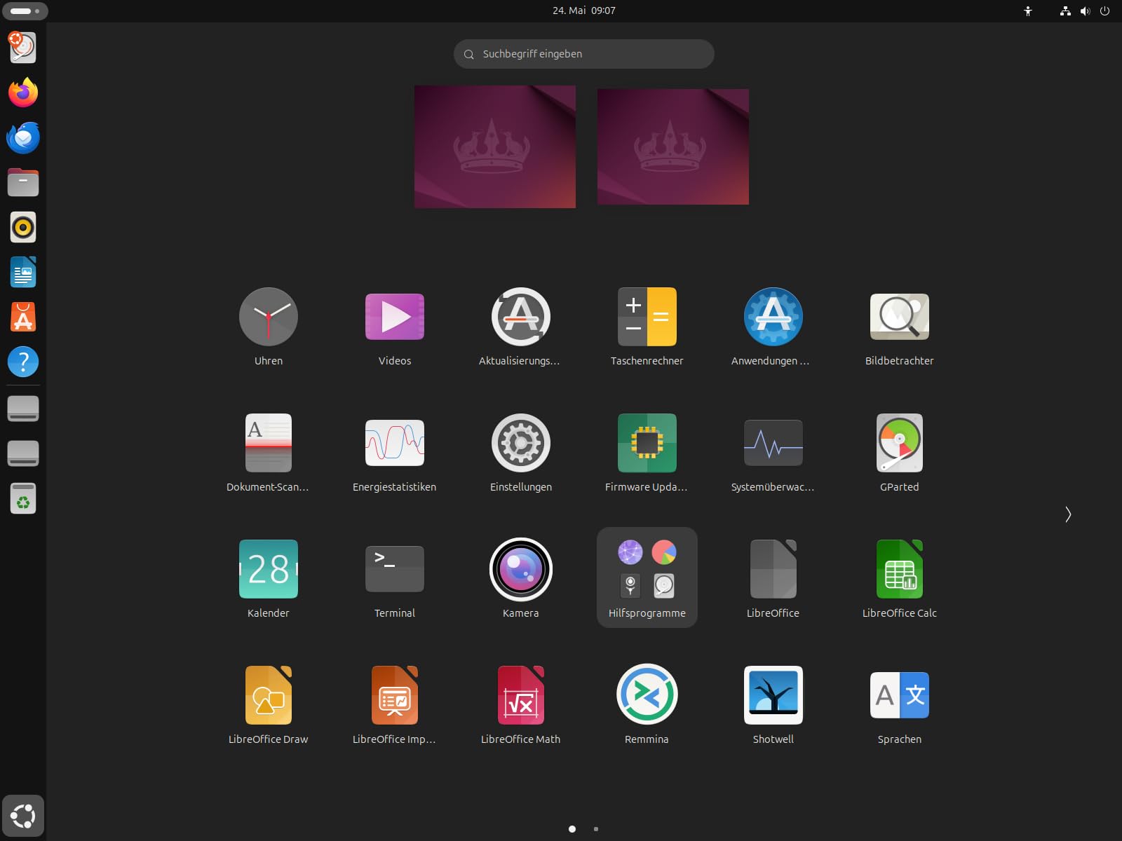 USB-Stick mit Ubuntu Linux 24.04 "Noble Numbat" LTS (64 Bit) Betriebssystem