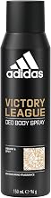 adidas Desodorante corporal Victory League en spray para él, 48 horas de fragancia extra duradera, dinámico picante, 150 ml