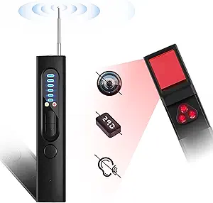 Hidden Spy Camera Detector, Anti-Spy Recorder Detectors, Hidden Devices GPS Detector, Camera Detectors, Bug Detector, Privacy Safe Protector, RF Wireless Signal Scanner for Hotels Offices Home Travel