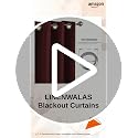 Image of LINENWALAS 100% True Blackout Solid Curtains (5 Feet)-Set of 2 Panels|Complete Light Block|Thermal Insulated & Noise Reducing Room Darkening Curtains for Living Room & Home Decor (Aesthetic Maroon)