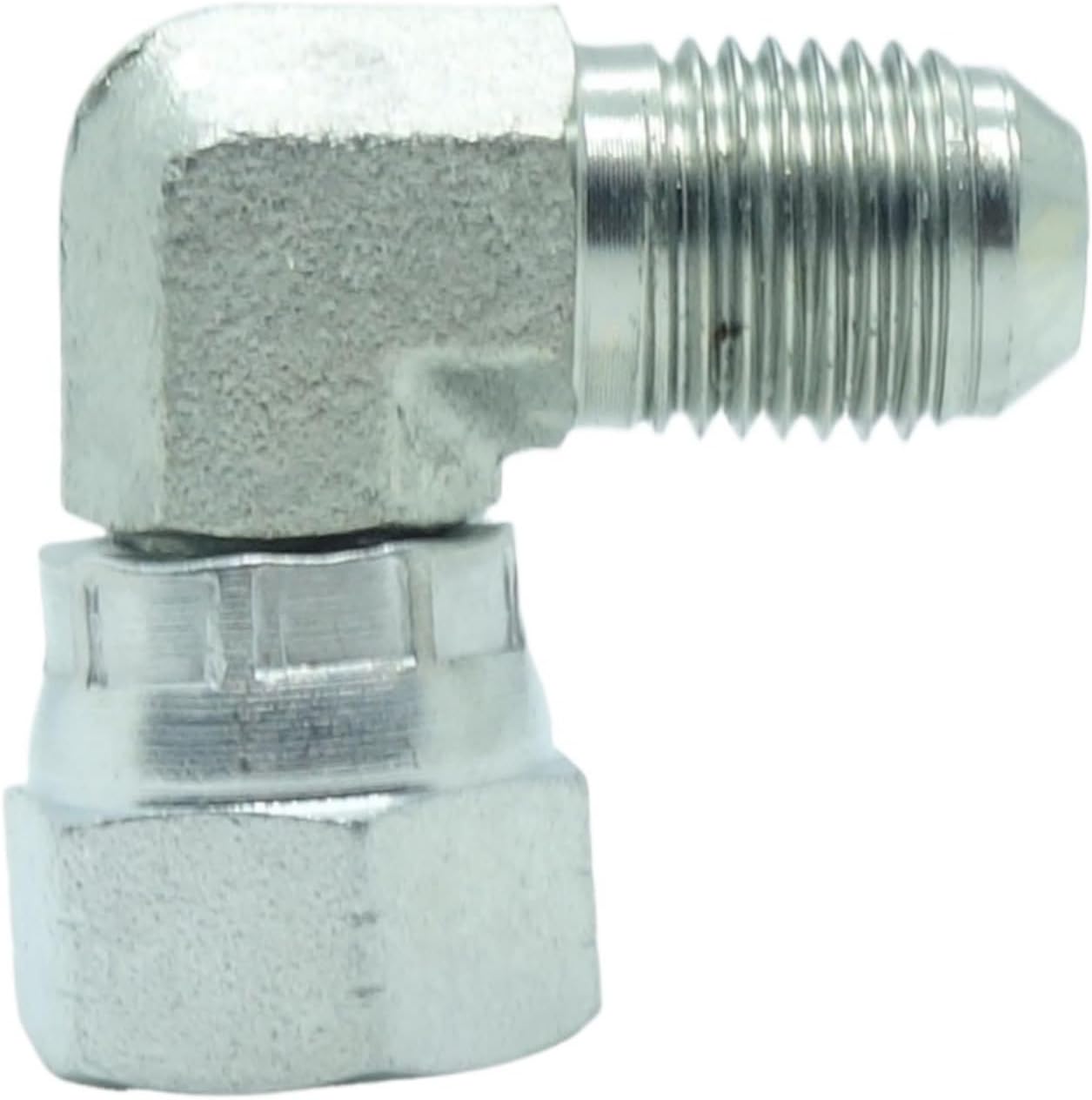 1 Piece Steel JIC Flare Tube Fitting,Tee Swivel Branch 1/2 JIC (3/4"-16 Threads)
