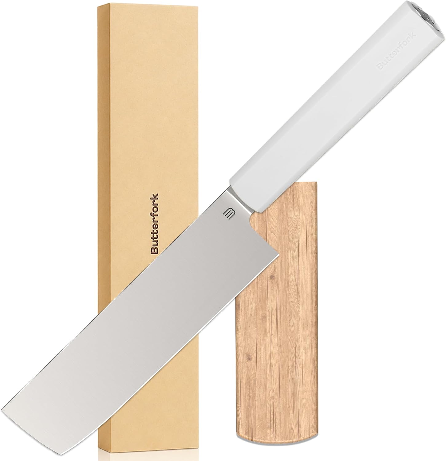 6 Inch Nakiri Knife, AR-RPM9 Steel Meat Vegetable Cleaver Knife