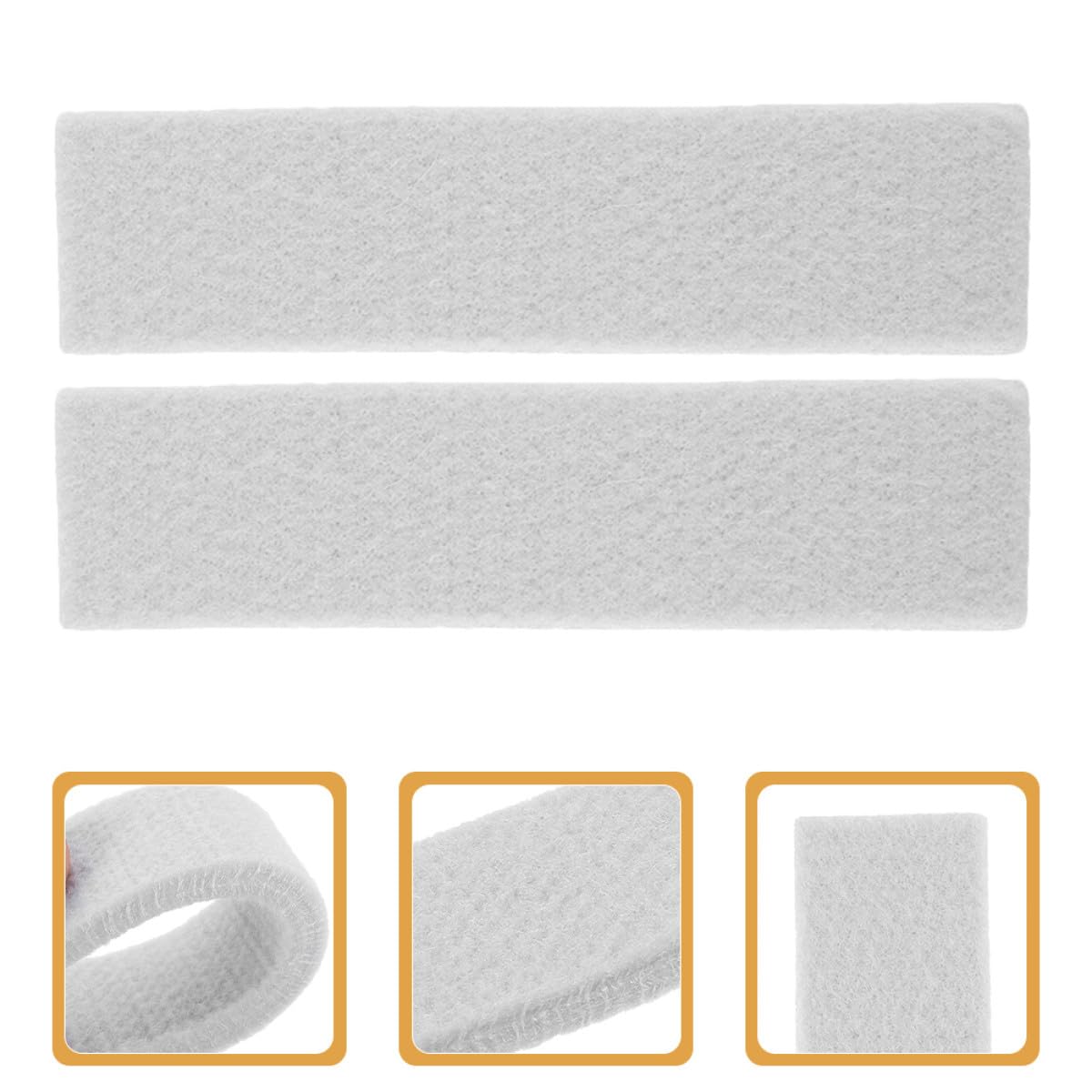 Uonlytech Pastiglie Freno per Cyclette in Feltro e Fibra Sintetica 4 Pezzi Resistenti all'Usura Facile Installazione per Attrezzature Fitness e Bici da Spinning
