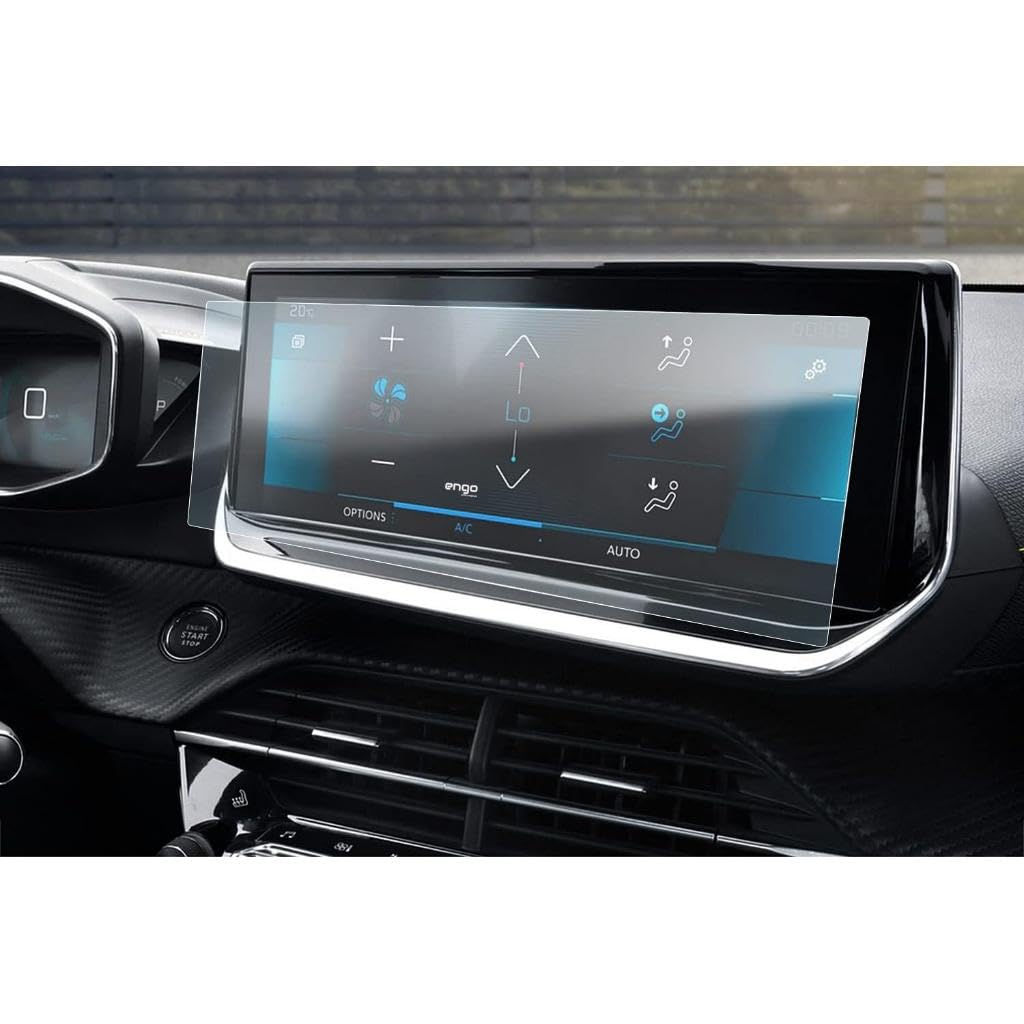 Engo Peugeot 2008 10 İnç İle Uyumlu Ekran Koruyucu Multimedya Şeffaf Nano
