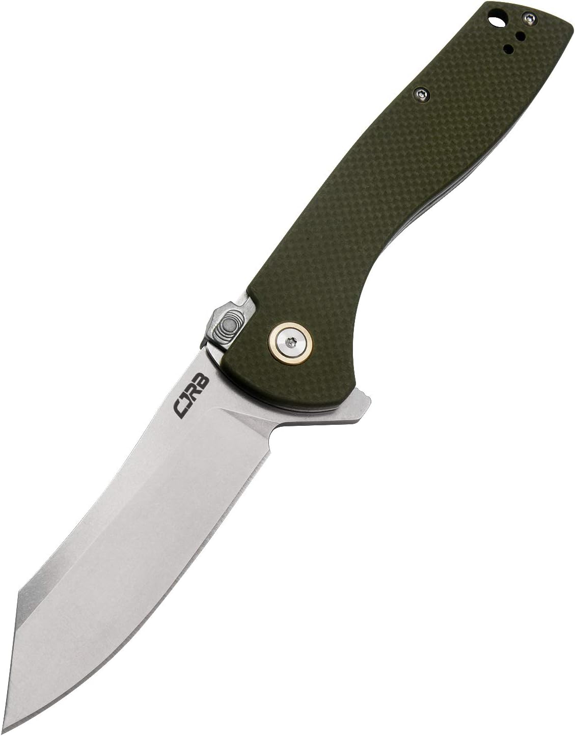 CJRB CUTLERY Cleaver folding Knives D2 Steel Blade G10 Handle Pocket Knife J1915 Kicker Green