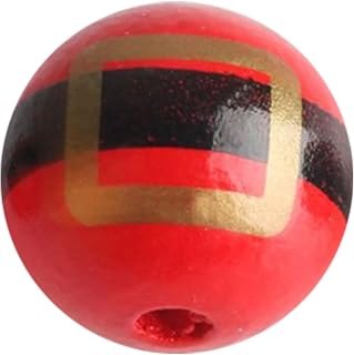 100 cuentas sueltas de madera para decoración de Navidad, decoración colgante de temporada al aire libre, suministros de fiesta, decoración de interior, vintage, para árbol para decoración del hogar y