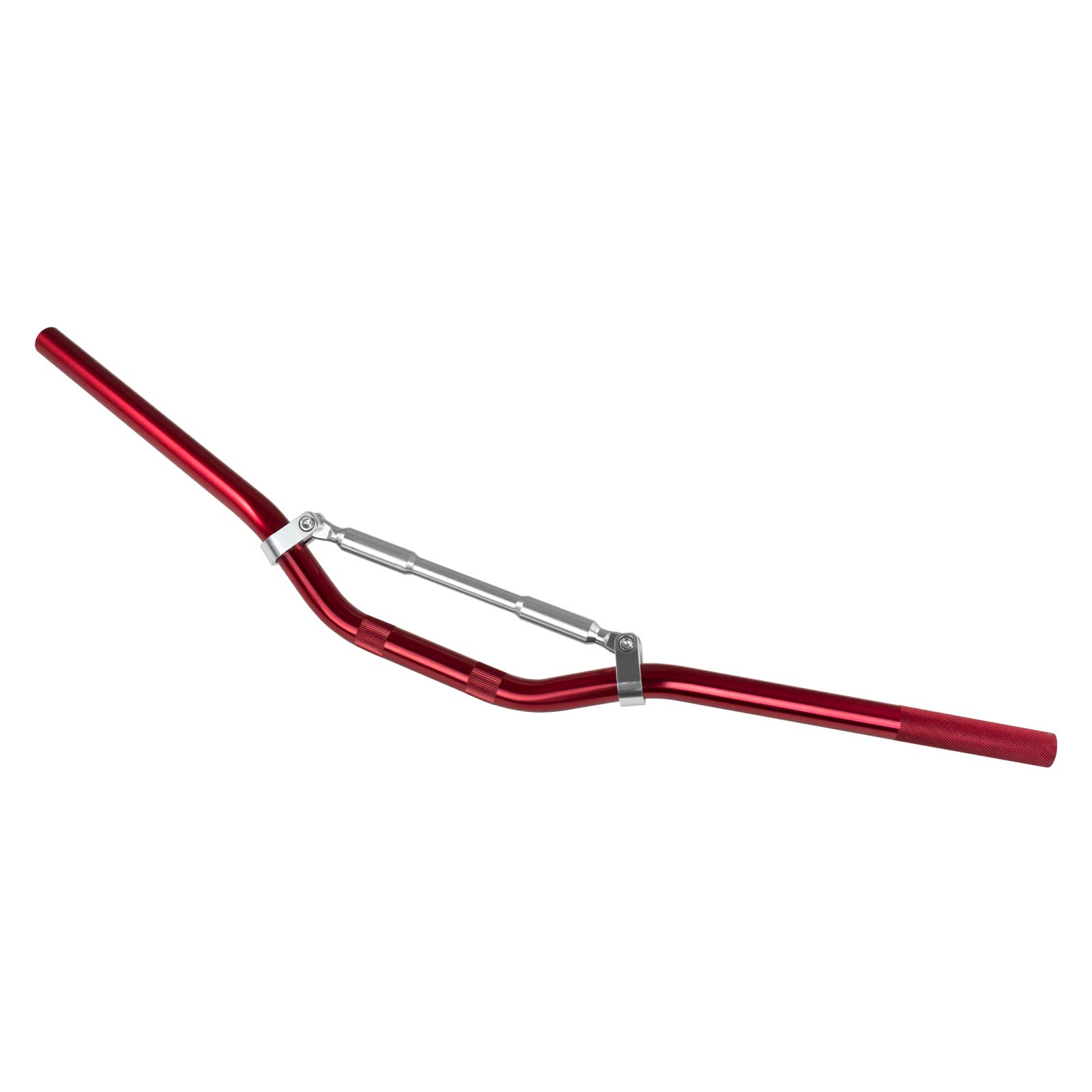 Manubrio Alluminio Moto Scooter Cross Enduro Piega Alta 22 mm Rosso