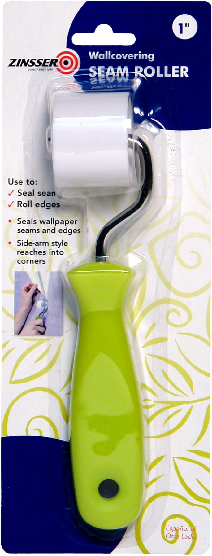 Zinsser 98005 1-Inch Seam Roller, Brown