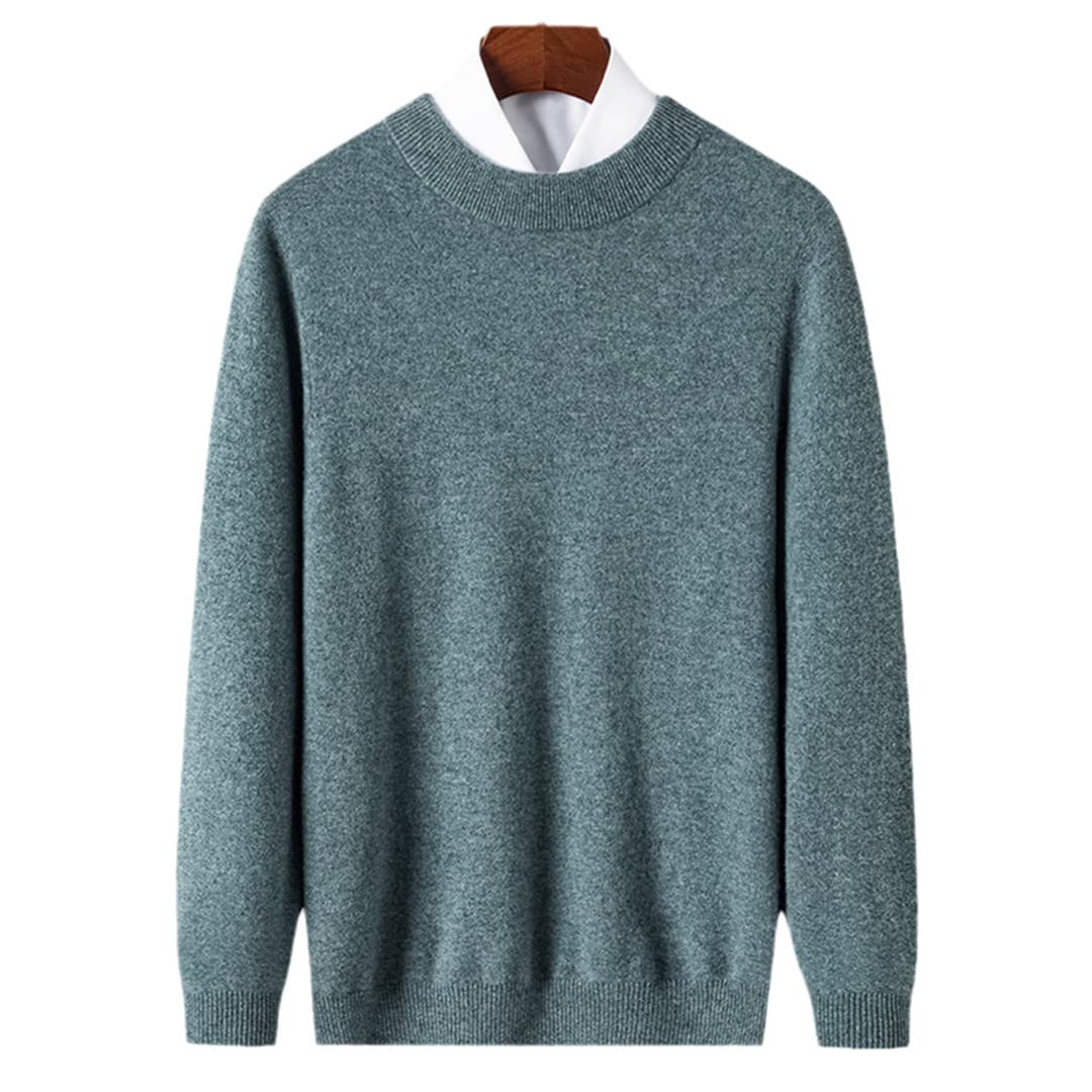 Suéter De Los Hombres De Lana De Invierno De La Ropa Gruesa Casual O-Cuello Jersey De Cachemira Cali