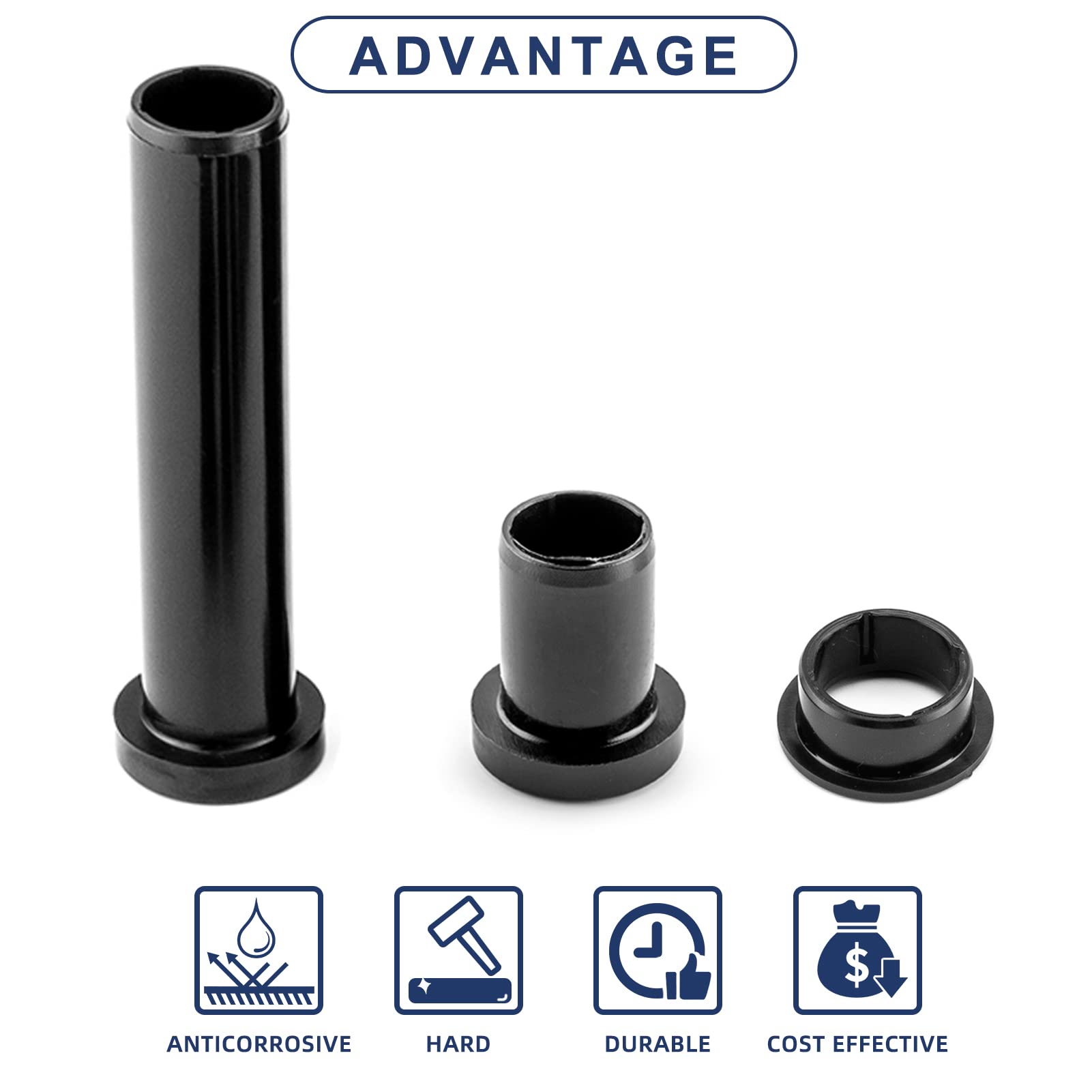 Wsays Kit boccola braccio A sospensione boccola HDPE inferiore di controllo compatibile con Polaris Sportsman 335 400 450 500 570 700 700 800