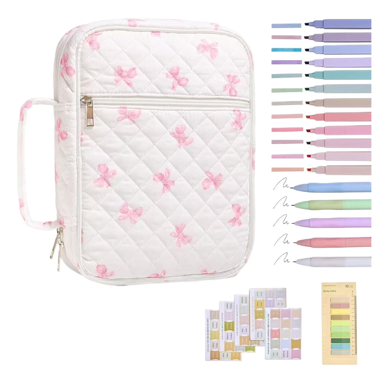 Accesorio religioso de la biblia para mujer: estuche con marcadores y notas de fe 8