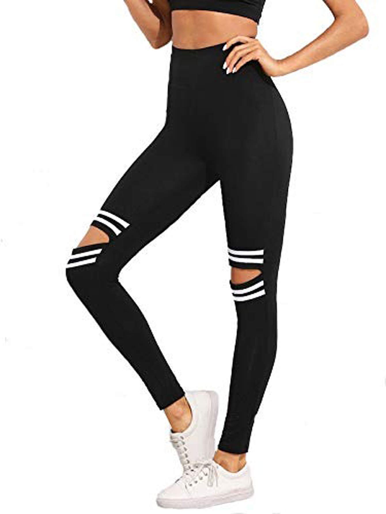DTR FASHION Women's Stretch Fit Cotton Blend Trackpants (DTR_CUT_NICK_Black_Free Size)