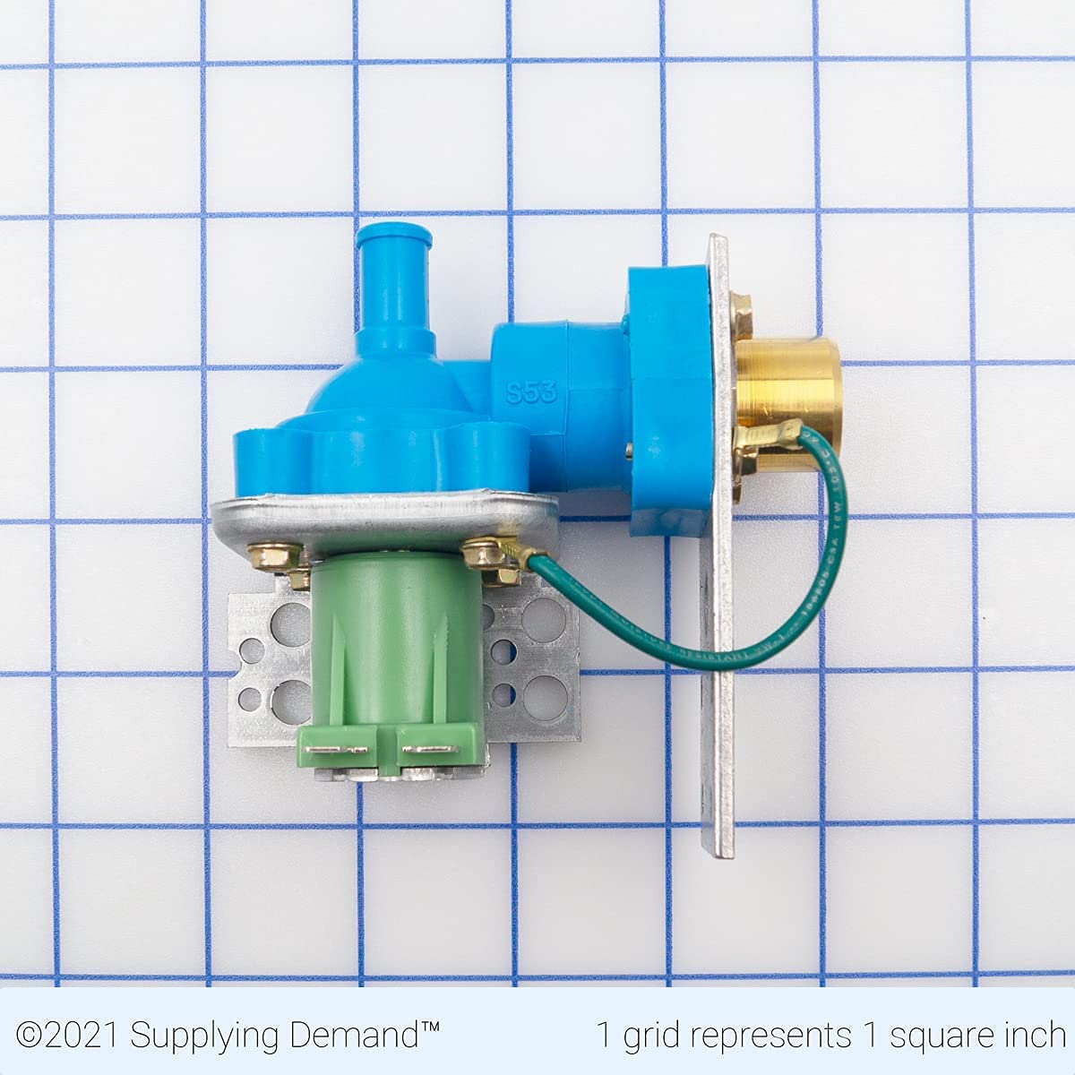 Supplying Demand 12-2548-01 IH2548-01 Ice Machine Water Inlet Valve Replacement with Ground Wire