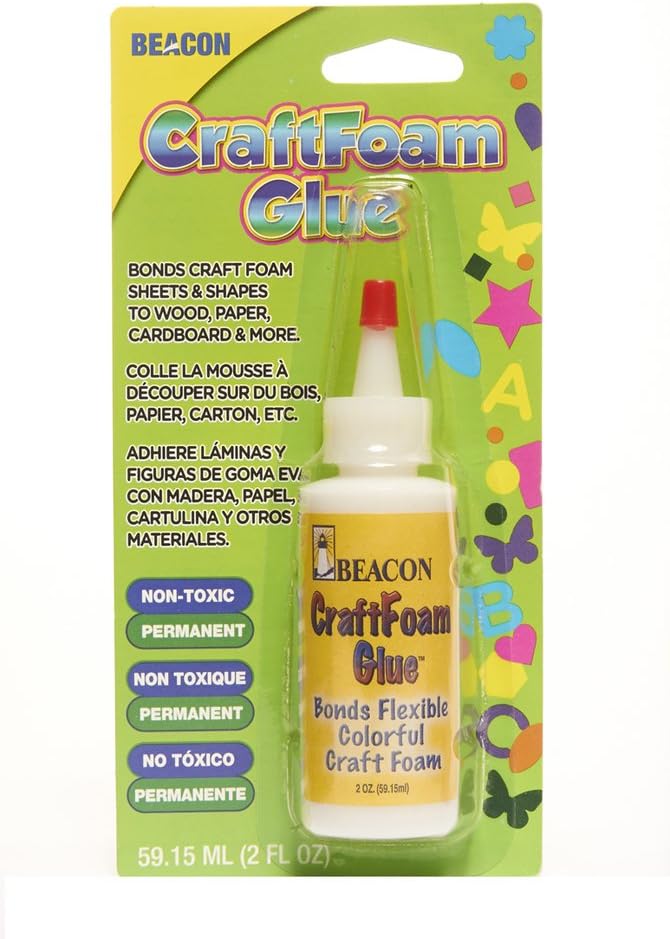Beacon Craft Foam Glue CF2OZ 59 ml Medium Dries Bottle, Clear, White