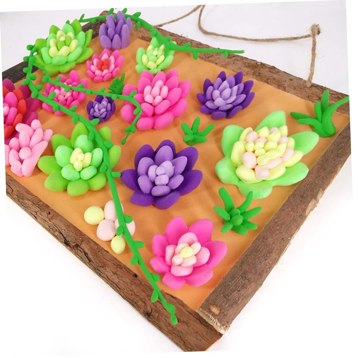 ORFOFE 2pcs Diy Wood Photo Frame Natural Embryo Bark Frame for Boys and Home Decor Decorative Picture Frame