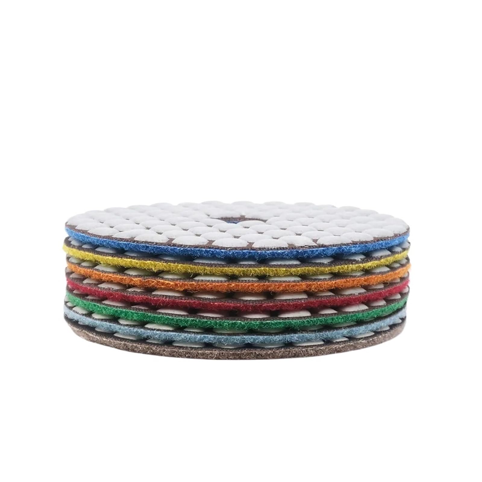 Almohadilla de pulido de diamante Disco de lijado flexible seco for pulido de diamante de 4"/100 mm Unión de resina(Grit 100)