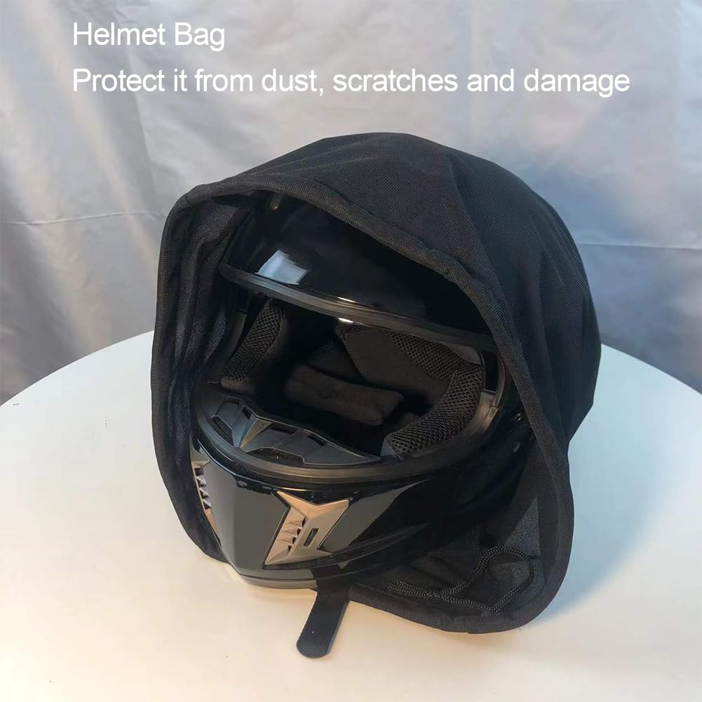 Helweet Helmtasche, Helmbeutel, Helmsack, Motorradhelm Tasche, Sporttasche für Motorradhelm, Tragetasche für Motorradhelm, Helmbeutel mit Kordelzug, Fahrradhelme Tasche, Für Fahrradhelme, 52 x 46 cm