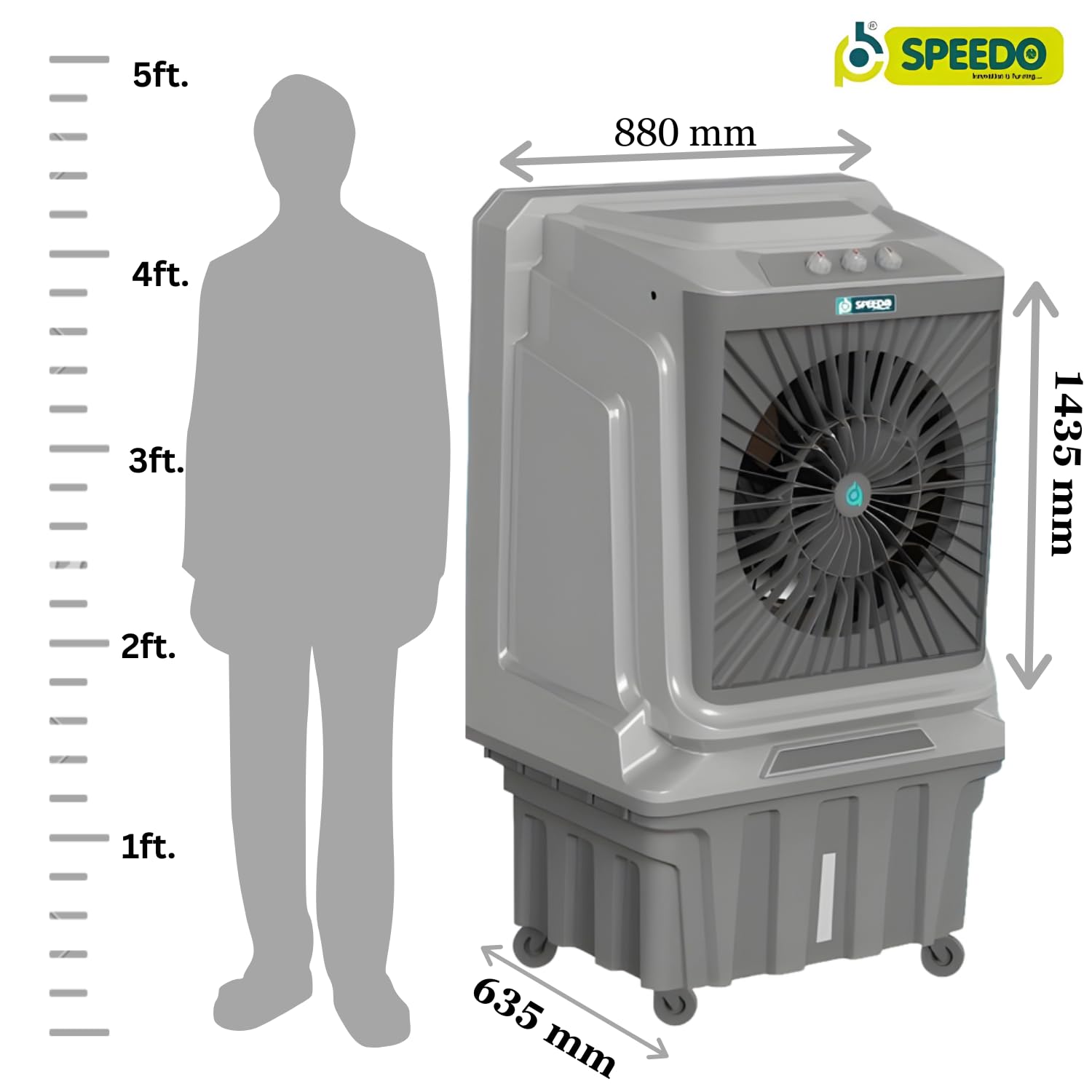 Speedo Electric Supernova 135L Desert Air Cooler for Home & Office