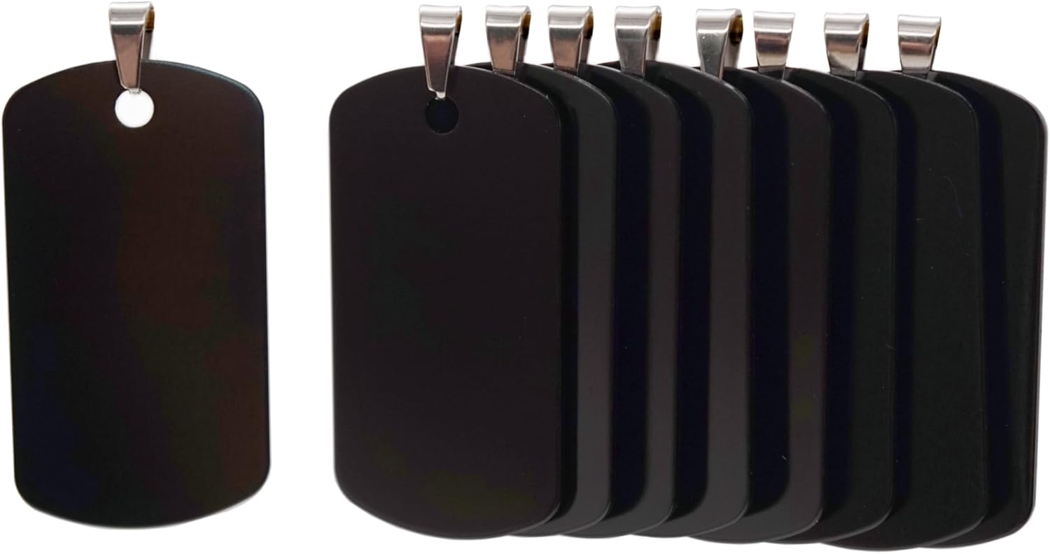 Targhette Per Cani Rettangolari In Alluminio, Incise Fai Da Te - Foto 2