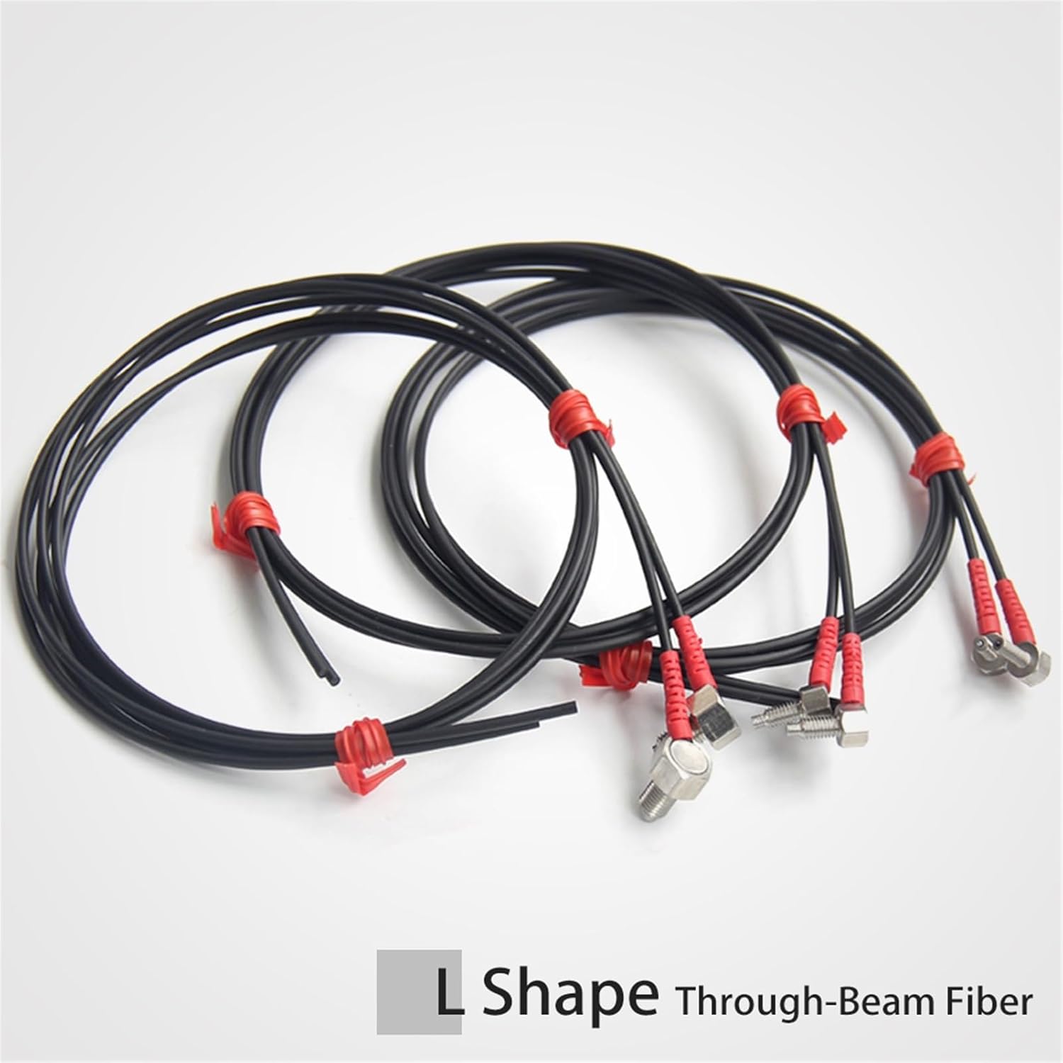 M3 M4 M6 Fiber Optic Sensor L Shape Thread Prob Diffuse Switch(M3,2 Meter Length-Diffuse)