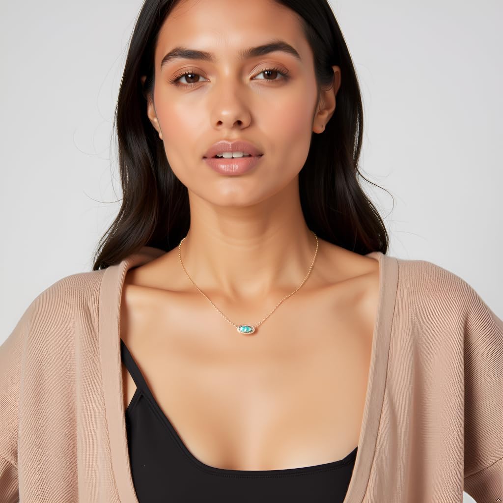 Pendant Necklace For Women,14K Gold Plated,Fashion Jewelry，Minimalist Style,Everyday Wear,Present For Someone,Non Tarnish - Image 5