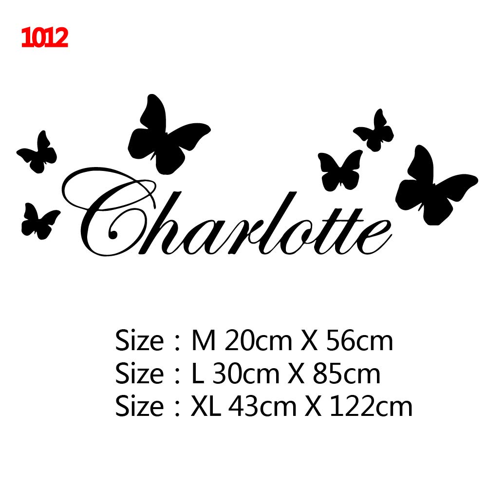 Pegatina De Pared De Gran Formato Con Nombre Personalizado Aplique De Arte De Vinilo Para Habitación De Bebés Y Niños Mural De Nombre De Pegatina (M 20cm X 56cm)
