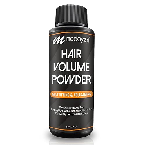 Polvo voluminizador para el cabello volumen ligero y fuerte sujeción, con un acabado mate natural, para peinados desordenados, texturizados,