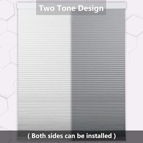 Miniatura 4 de SEEYE Persianas celulares opacas sin cordones, persianas opacas de panal de 39 pulgadas de ancho x 64 pulgadas de alto, para oscurecer la