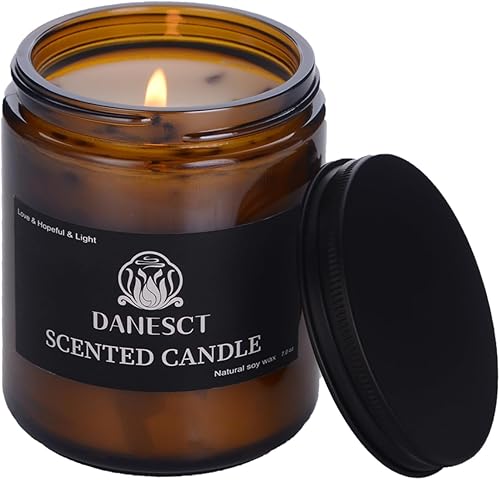 DANESCT Velas perfumadas para el hogar, velas de cera de soja natural, velas de una sola mecha, velas de aromaterapia, regalos para mujeres, 7