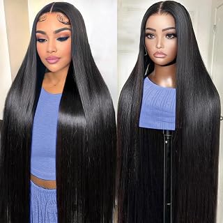 30inch Lace Front Wig Human Hair 13x6 Lace Front Wigs Human Hair 220% Density Black Straight Wigs Human Hair for Black Women