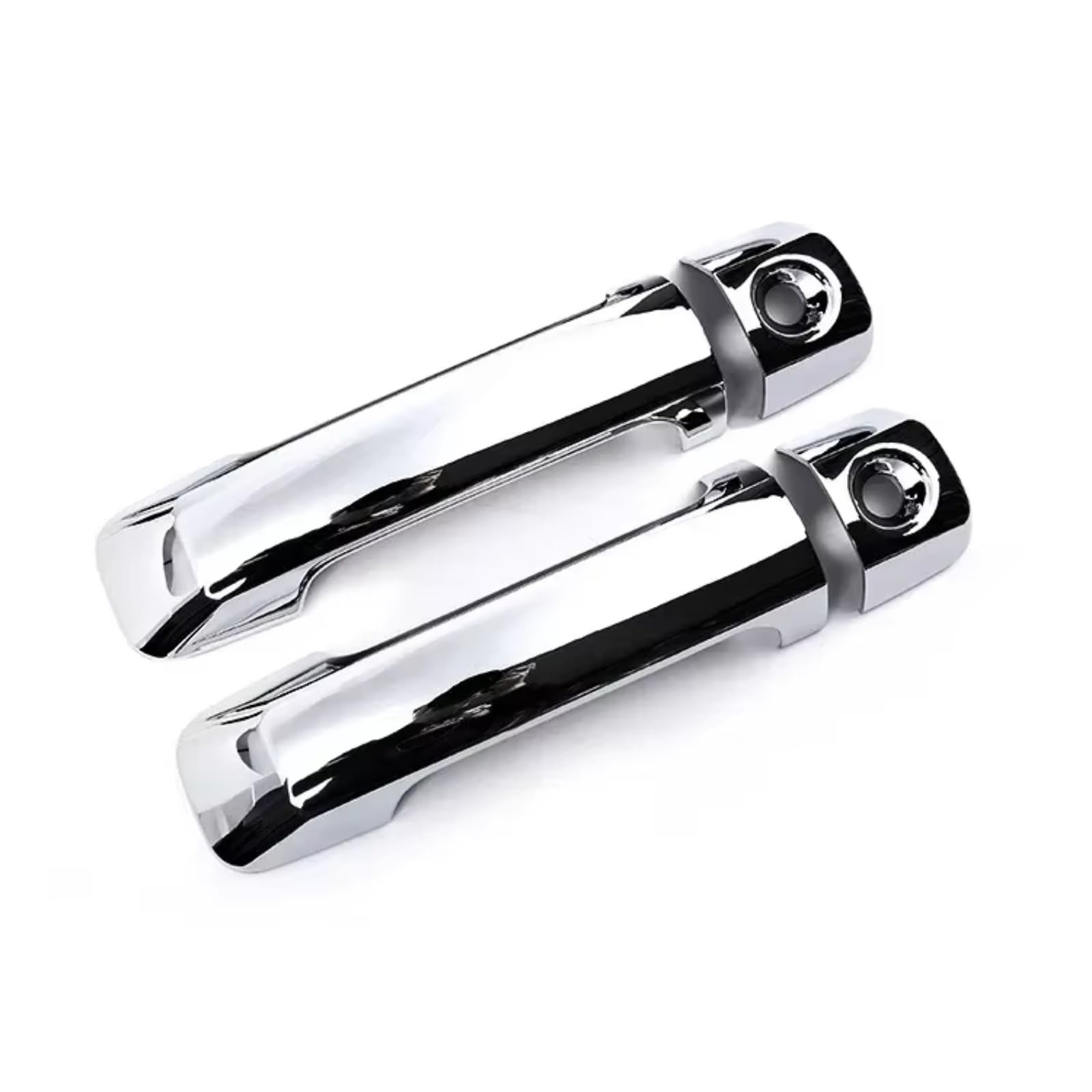 Qdzvalumv Silver Car Door Handles Cover Shell Compatible With Toyota For Fj For Cruiser 2007-2021 Car Exterior Outer Door Handle Moulding Cover Trim Sticker Frame Set(Silver)
