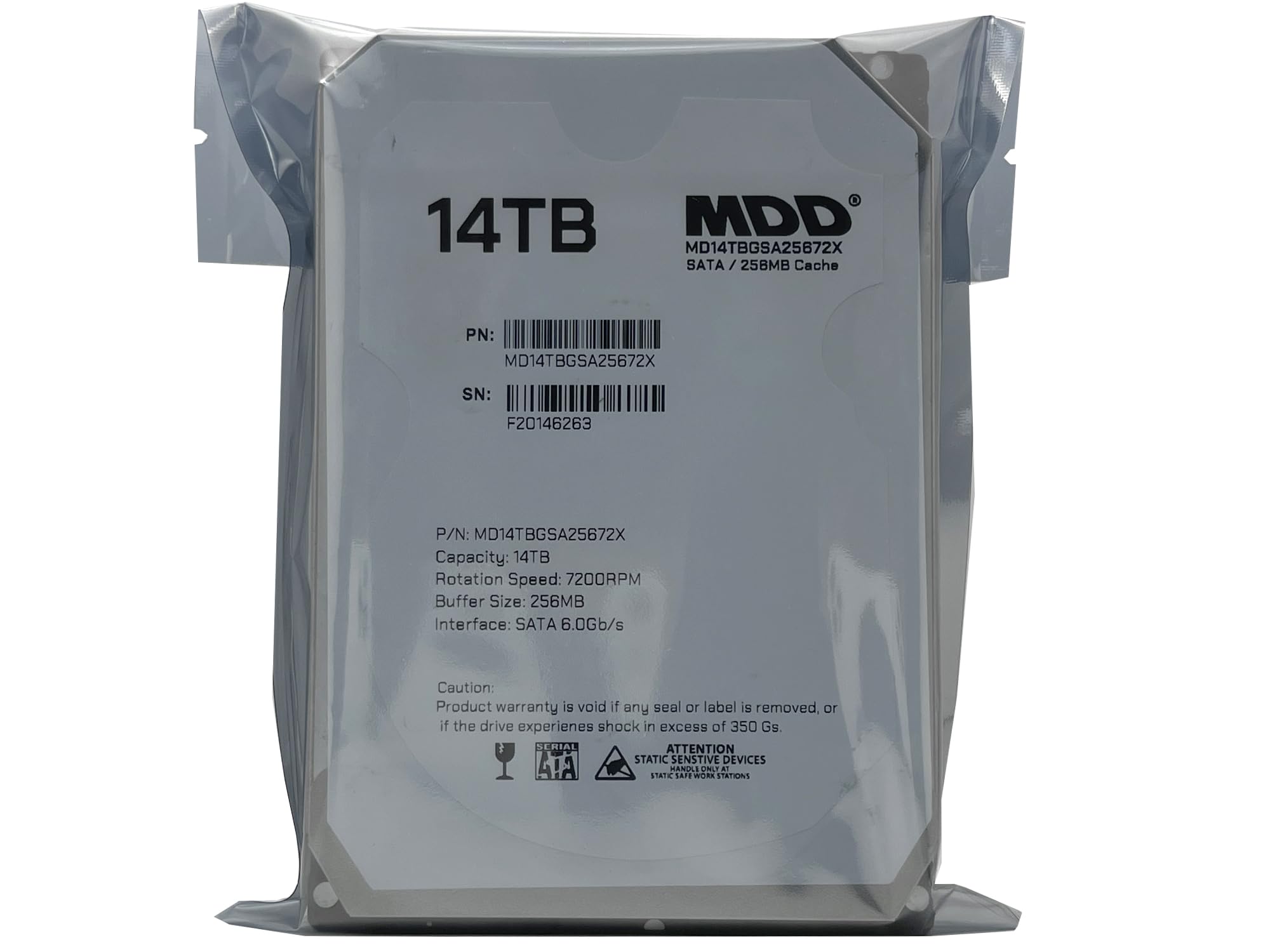 Amazon.com: MDD MAXDIGITALDATA MDD 14TB 7200RPM SATA 6Gb/s 256MB