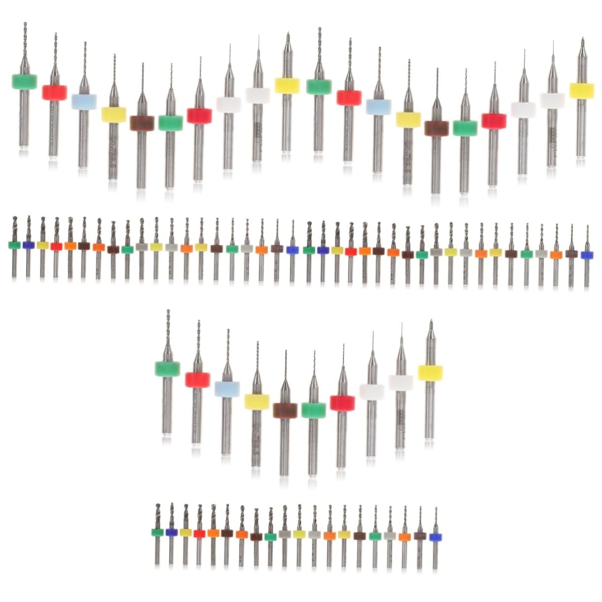 BESTonZON 90 Pz punta da trapano per circuito stampato mini trapano gioiello mini strumenti artigianale a mano manuale difficile piccolo attrezzo impostare suite