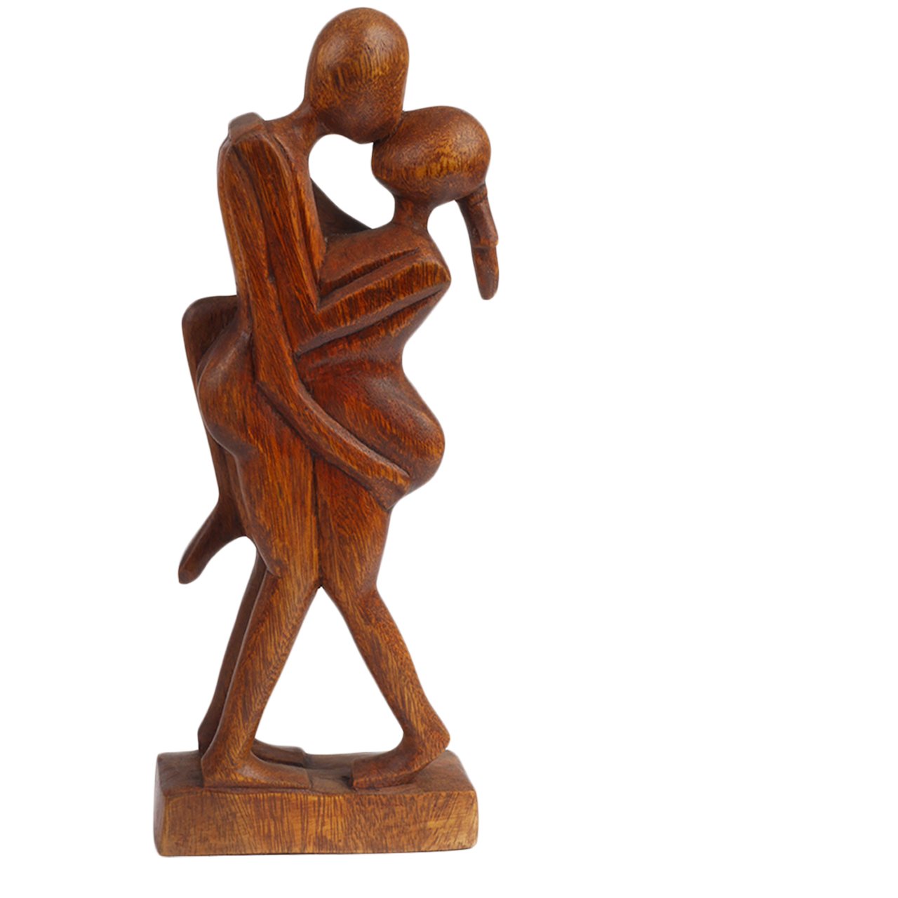 Tokoindah Art-Craft Küssendes umarmendes Paar aus Suar Holz 
