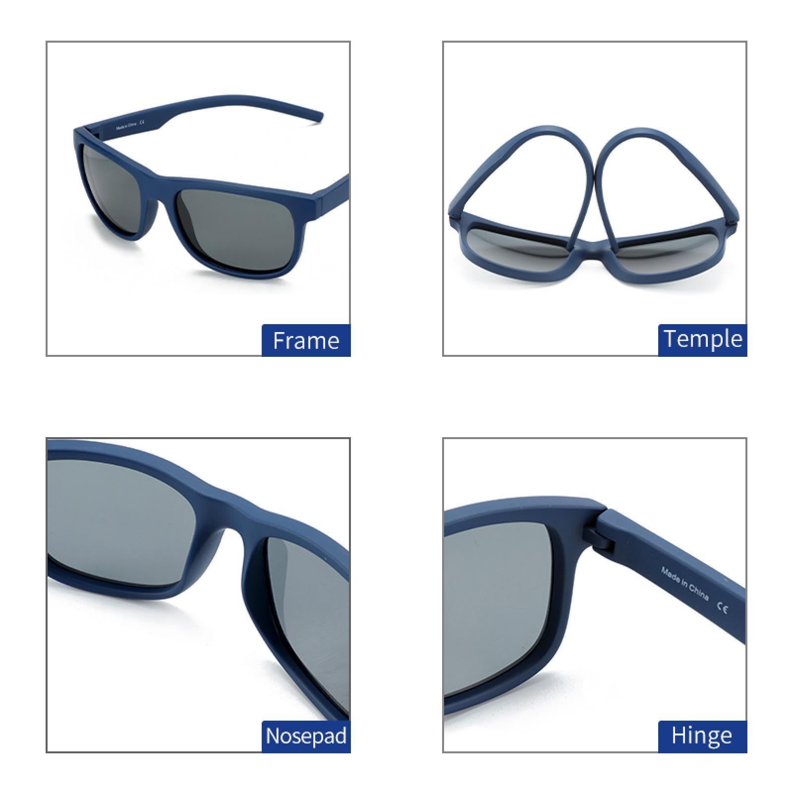 Occhiali da sole polarizzati da uomo, stile guida, classici, a specchio, UV400