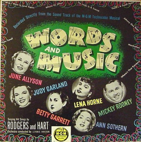 WORDS AND MUSIC - 10" MOTION PICTURE SOUNDTRACK