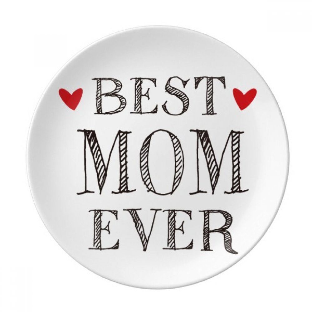 Assiette en porcelaine Meilleure Maman jamais | Cadeau de fête des mères pour la maison
