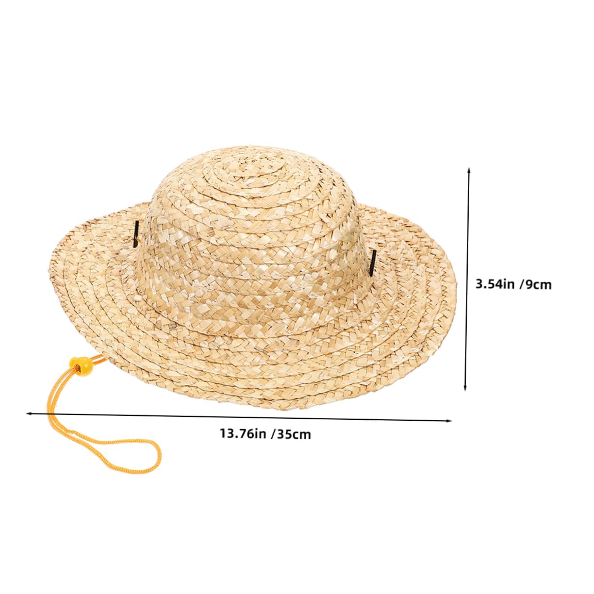 Holibanna Chapeau De Paille Tissé pour Garçon Fille Protection Solaire Large Bord Ajustable pour Plage Et Activités Extérieures Chapeau pour Garçons Et Filles
