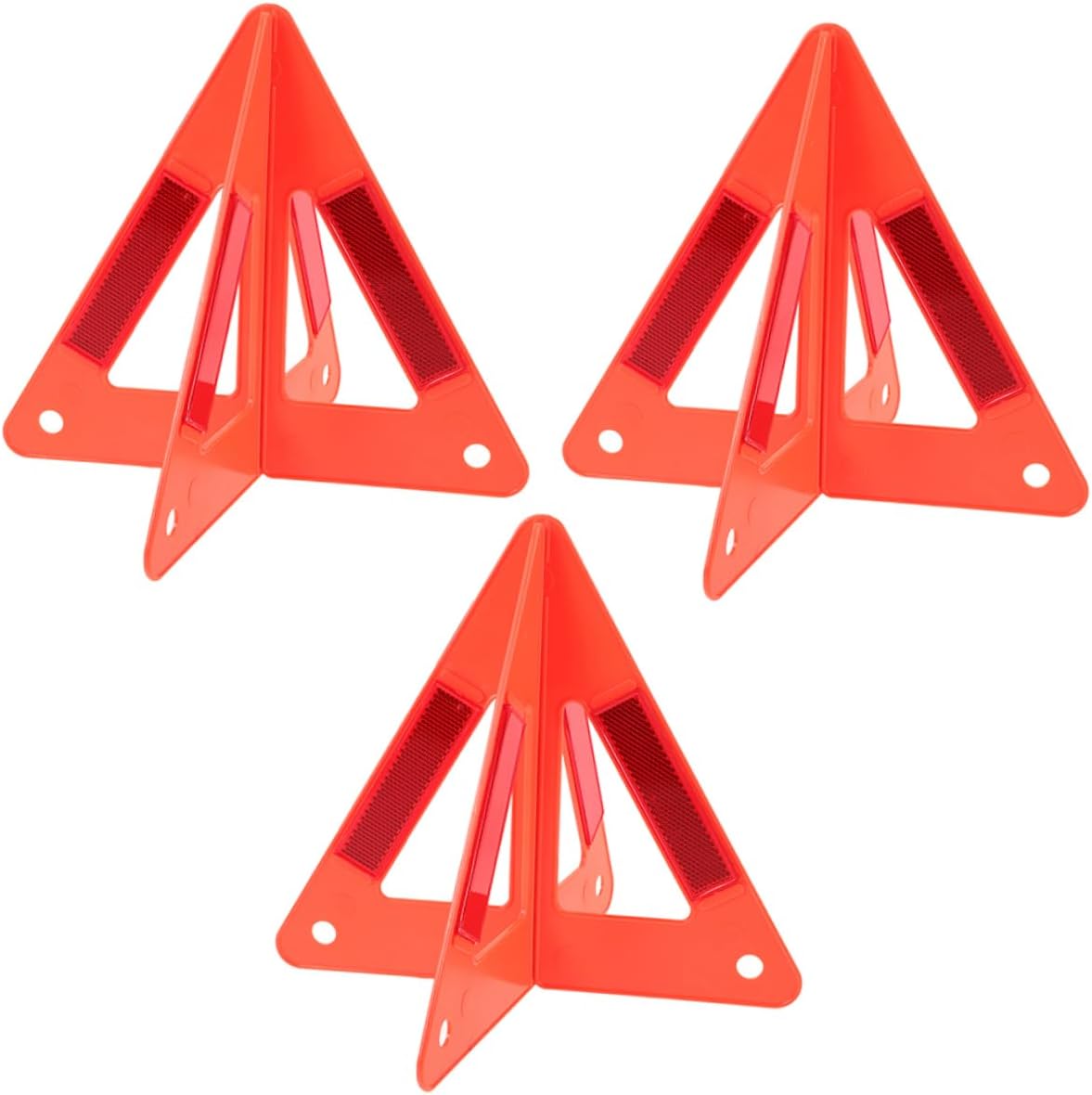 3pcs Emergency Roadside Safety Kits Triangle Warning Sign Reflective for Vehicles Flairs