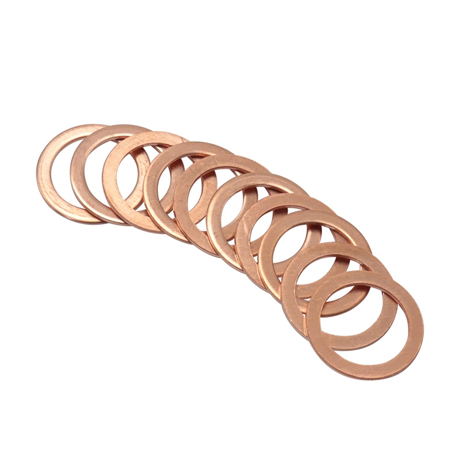 Wshao Store 395pcs M4-M26 Surtido Conjunto de Juntas de arandela de Cobre Juego de Surtido de Anillo Plano con Caja para Accesorios de Hardware