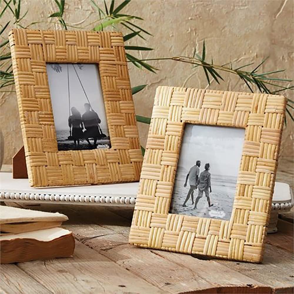 Ayra Ethnic Rattan Photo Frames 2 Frame Set